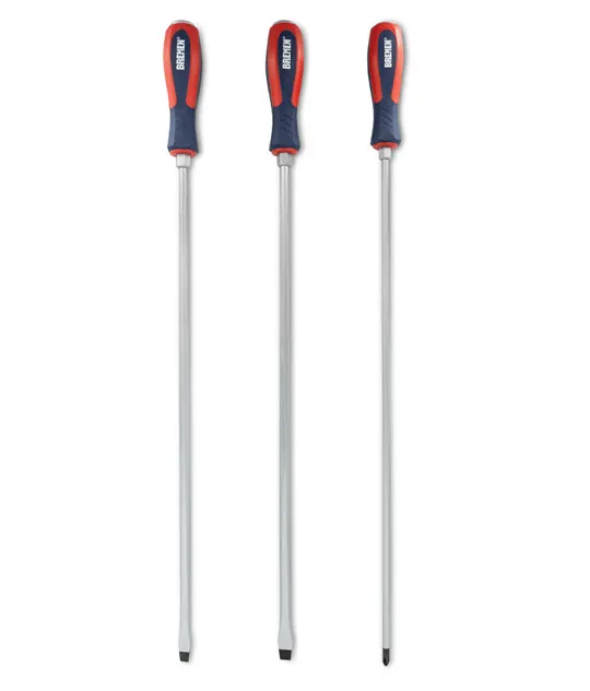 DESTORNILLADOR VARILLA PASANTE en JUEGO (3 Pzs) (PH + PL) (450mm) (COD: 6760)