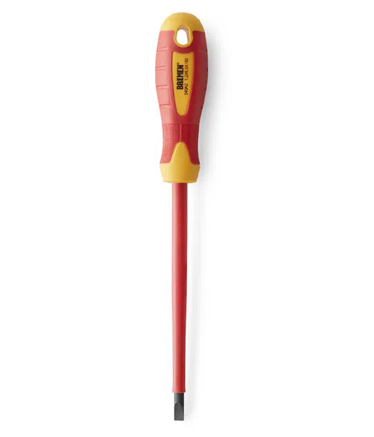 DESTORNILLADOR Electricista Pla (-) (ø3.5x100mm) (1.000V) (COD: 7172) BREMEN®