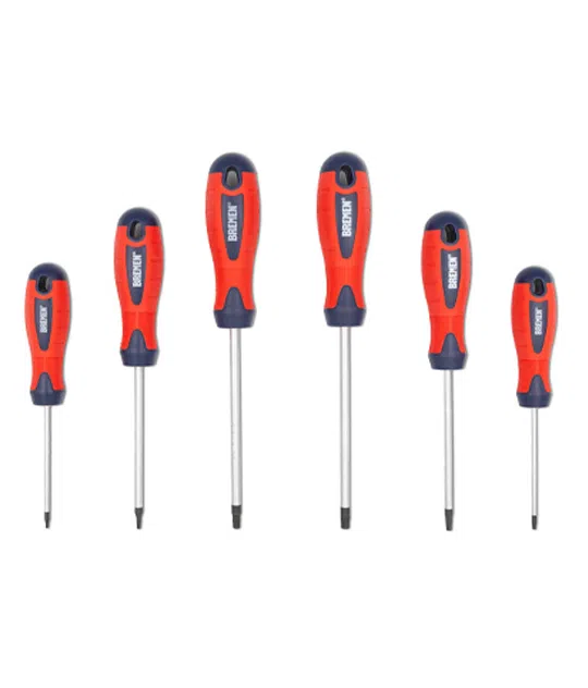 TORX: JGO Destornilladores x 6 Pzs (6-8-10-20-25-30)  (COD: 4558) BREMEN®