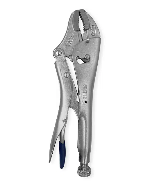 PINZA DE FUERZA MORDAZA CURVA 10" 2 POSICIONES  (COD: 7808) BREMEN®
