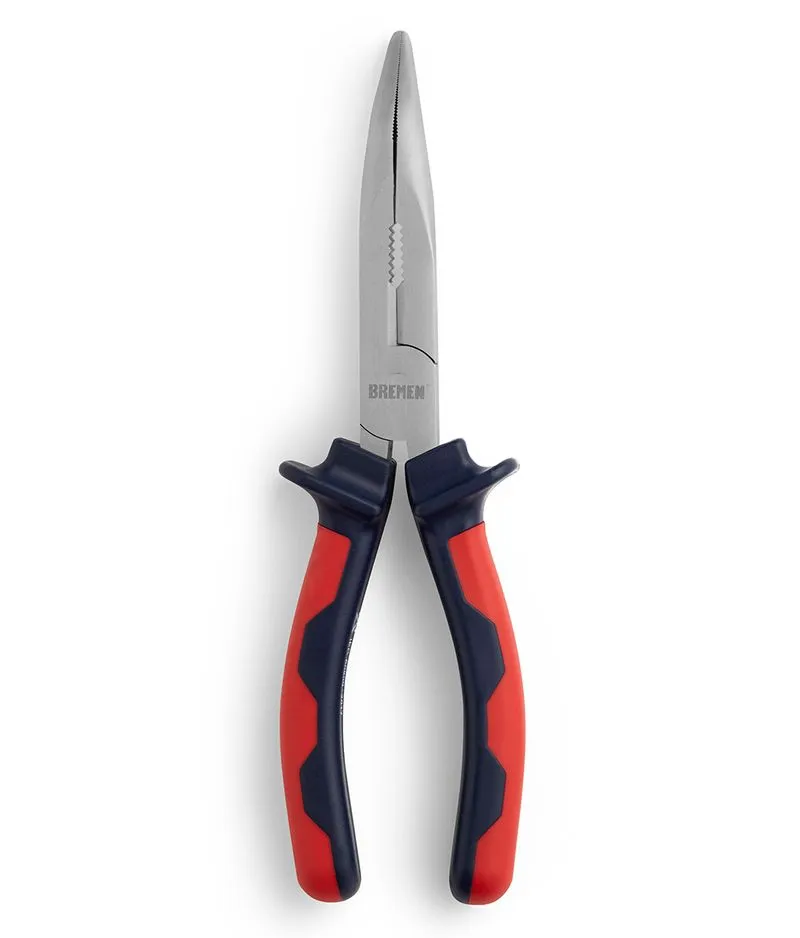 PINZA MEDIA CAÑA CURVA   PROFESIONAL 8" (COD: 6343) BREMEN®