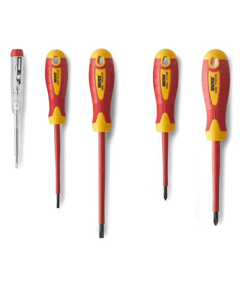 DESTORNILLADOR ELECTRICISTA Juego x 5Pzs (COD: 7170) BREMEN®