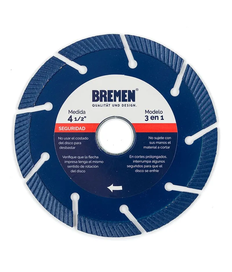 DISCO DIAM.  9"  3 en 1 (COD: 6765) BREMEN®