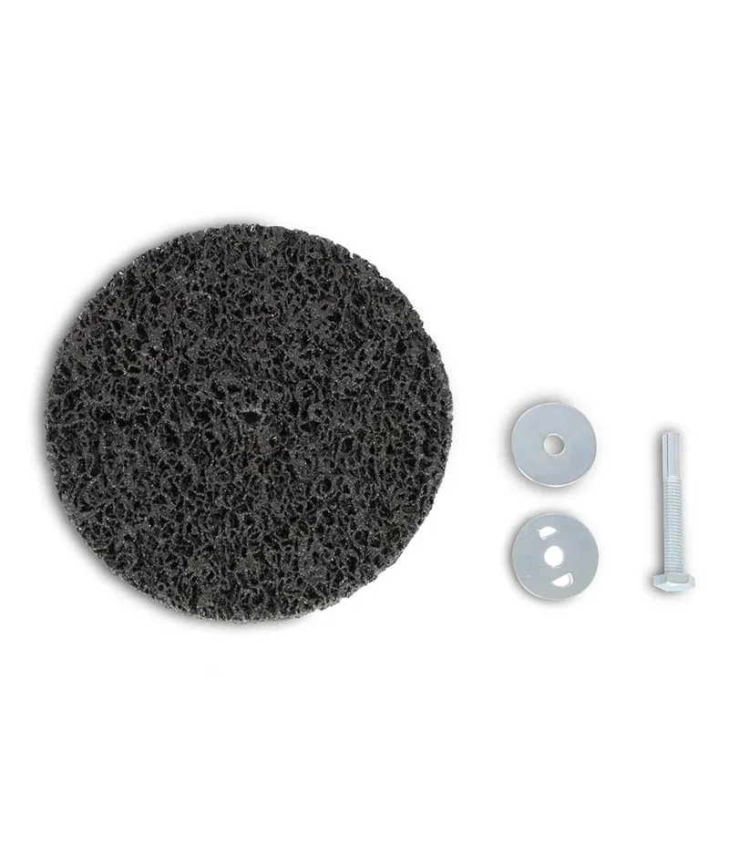 DISCO ABRASIVO FIBRA GRUESA - Rueda Ø 150 CON EJE [Vástago 3"]  (COD: 7466) BREMEN®