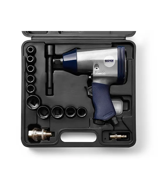 NEUM. LLAVE DE IMPACTO Enc.  1/2"  KIT x 17Pzs  (COD: 3388) BREMEN®