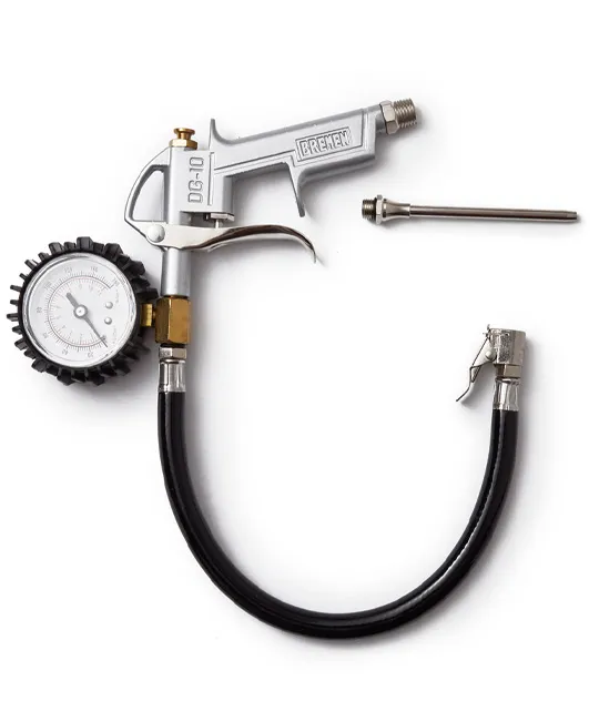 INFLADOR de NEUMATICOS con MANÓMETRO (PISTOLA)  (COD: 4056) BREMEN®