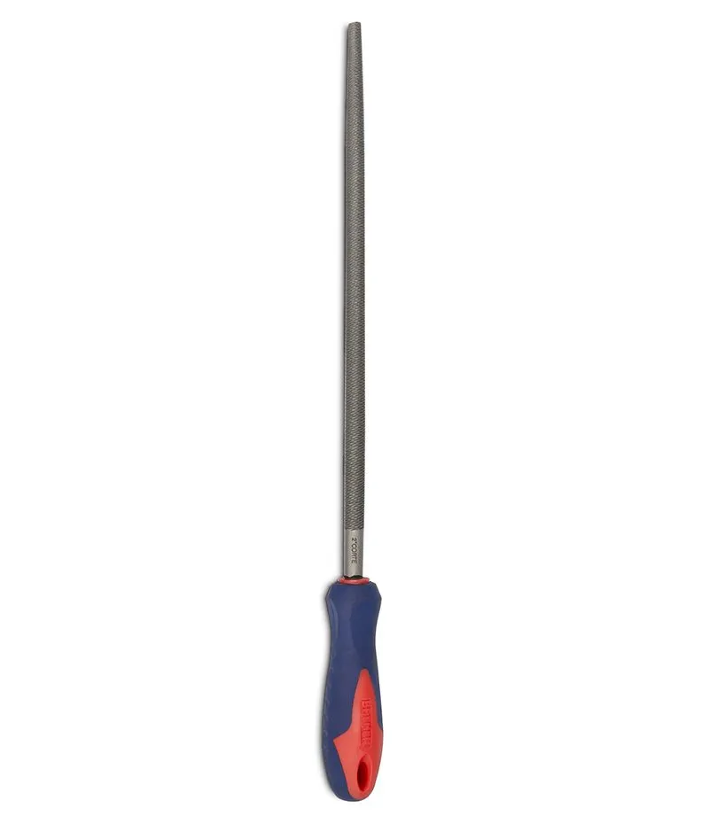 LIMA "" REDONDA 2º CORTE 12" c/cabo y Blister (COD: 4604) BREMEN®