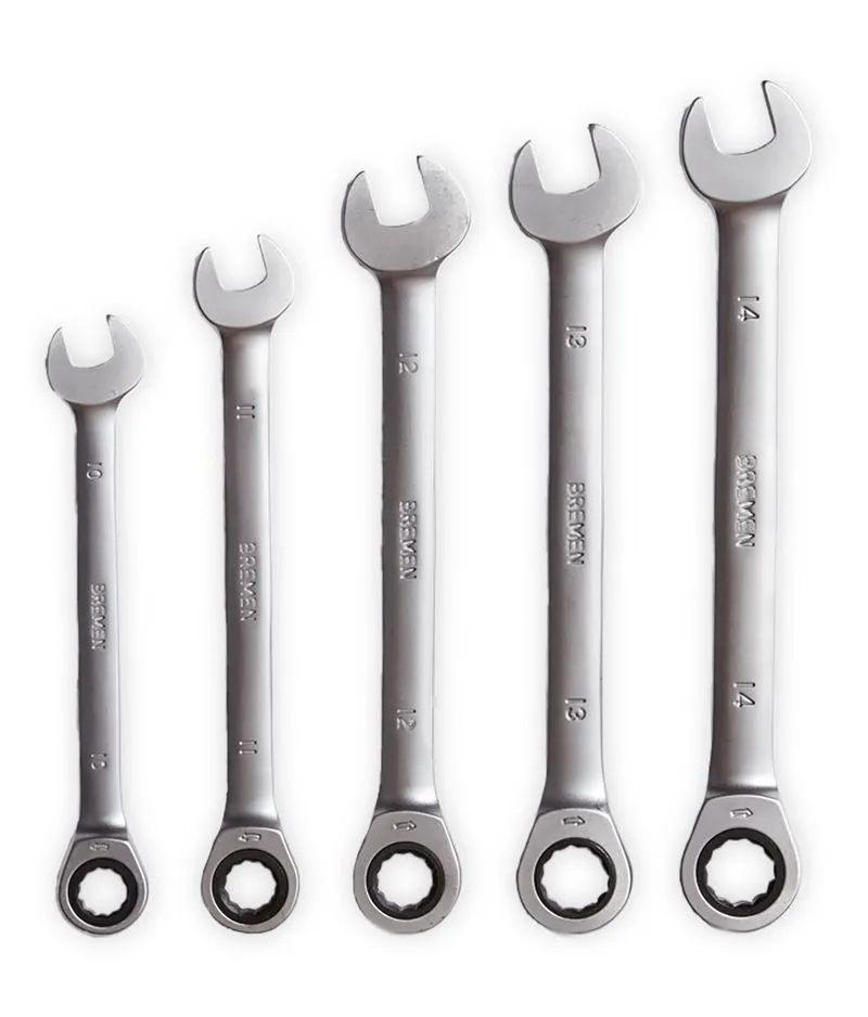LLAVE COMBINADA CON CRIQUE X 5 PZ.  (COD: 4761) BREMEN®
