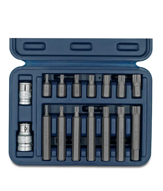 JGO. PUNTAS MULTIESTRIA x 16 Pzs (Acero S2) (COD: 5447) BREMEN®