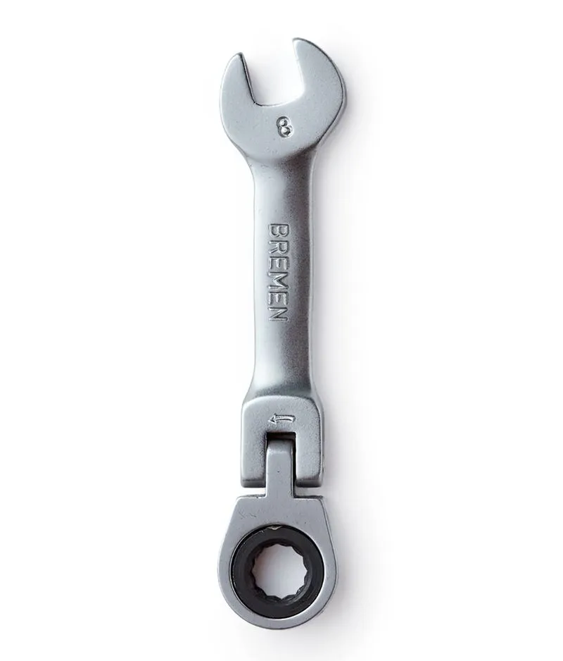 LLAVE COMBINADA  CON CRIQUE CORTA ARTICULADA 19mm  (COD: 6262) BREMEN®