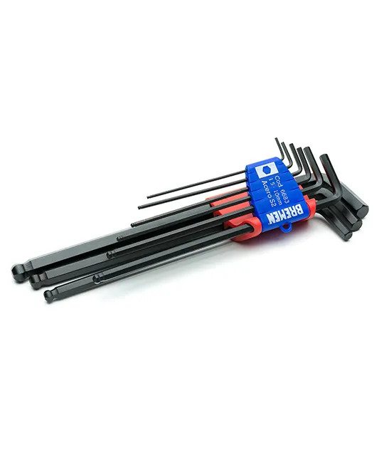 LLAVES ALLEN x  9 Pzs. [NEGRAS] Larga/Cardánica MM    (COD: 6683) BREMEN®