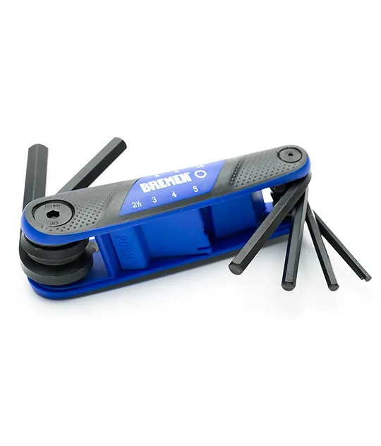 LLAVES ALLEN x  7 Pzs.  PLEGABLES   SAE     (COD: 6686) BREMEN®