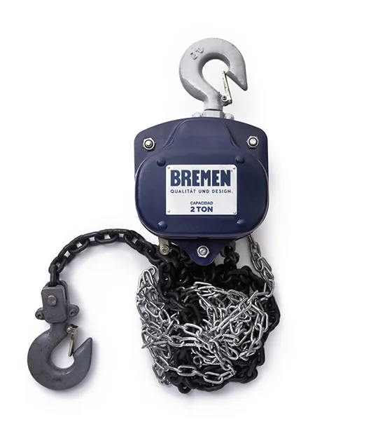 APAREJO A CADENA  5.0 TON (6m) WOODEN BOX (COD: 7093) BREMEN®