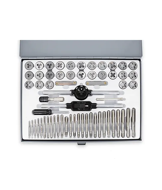 MACHOS & COJINETES en JGO Milimétrico  [60 Pzs] Caja Metal  (COD: 7457) BREMEN®