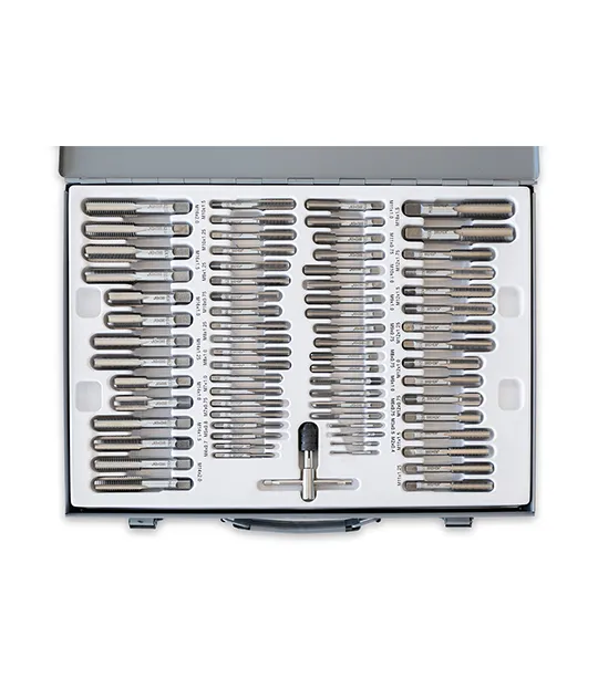 MACHOS & COJINETES en JGO Milimétrico [110 Pzs] Caja Metal  (COD: 7458) BREMEN®