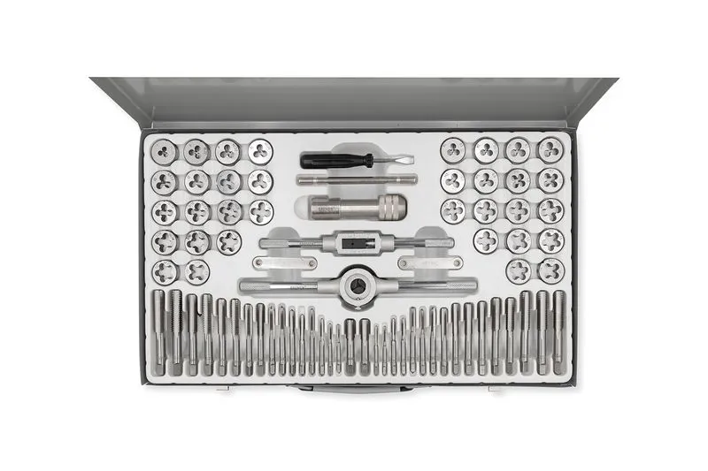 MACHOS & COJINETES en JGO Milimétrico [74 Pzs] Caja Metal  (COD: 7754) BREMEN®