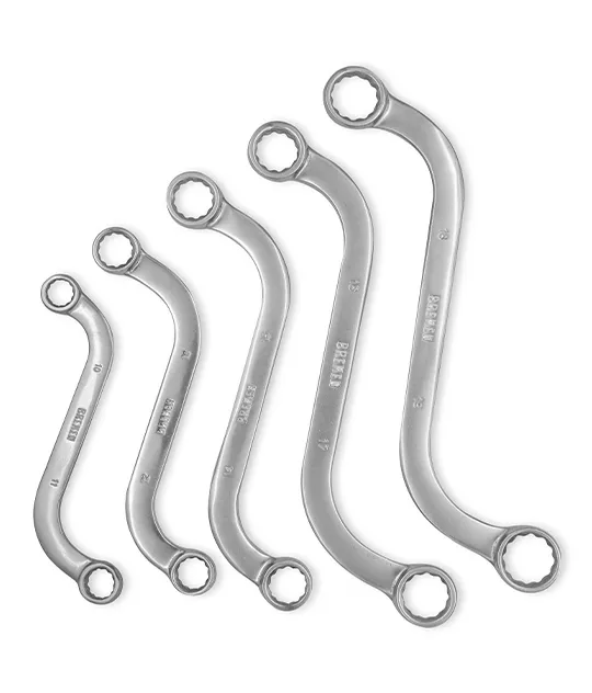 JUEGO DE LLAVES ESTRIADAS CURVAS TIPO S  (5 PZS)  (COD: 7779) BREMEN®