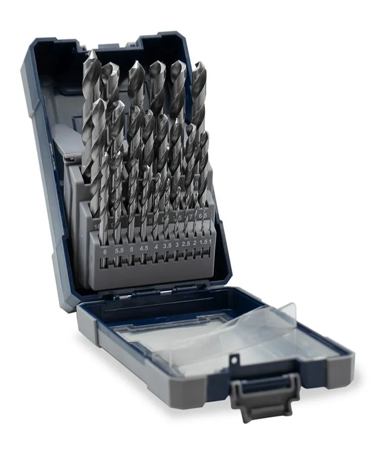 Mecha  de Acero Rápido    [Juego x 25Pzs](1-13mm)  Plus            (COD: 7885) BREMEN®
