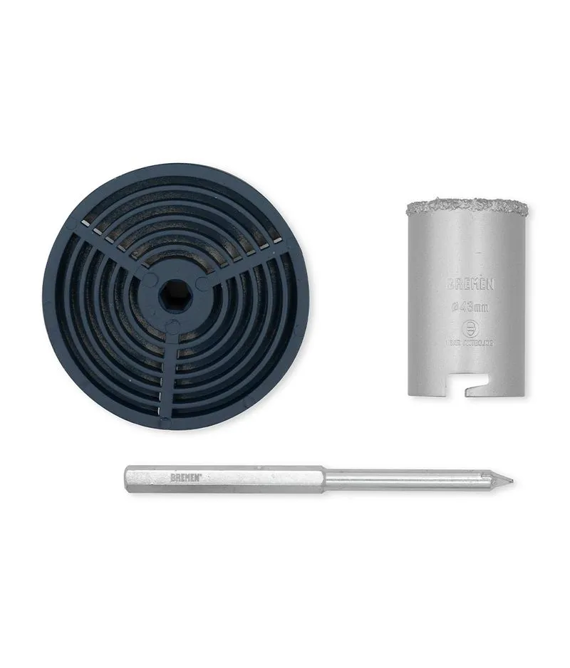 BROCA DE TUNGSTENO 43mm EN JUEGO (3 PZS)  (COD: 7927) BREMEN®