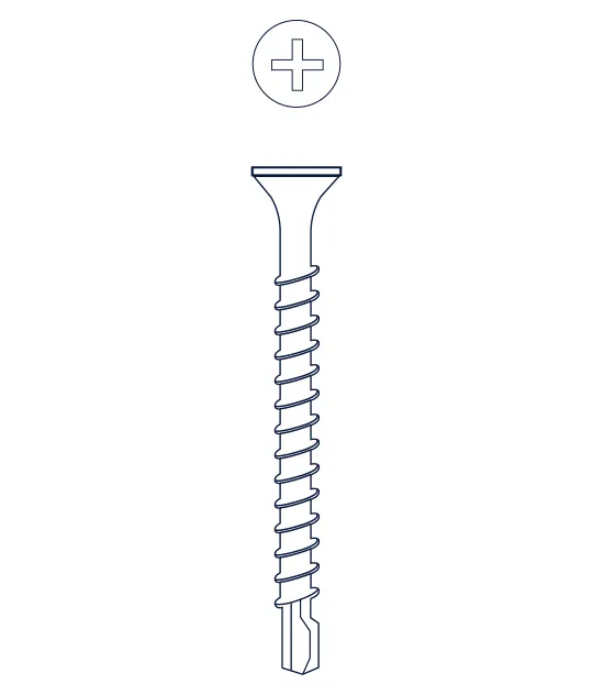 TORNILLO AUTOPERFORANTE  TROMPETA MECHA [01] 6 x 3/4" (COD: TTM06019)
